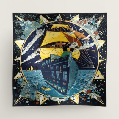 ブルー - レディス, スカーフ、ショール＆マフラー, スカーフ